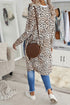 Print Colorblock Long Cardigan